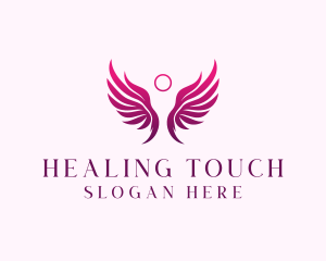 Holistic Angel Wings logo design