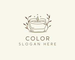 Scented Candle Floral Logo