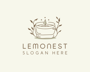 Scented Candle Floral Logo