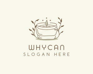 Scented Candle Floral Logo