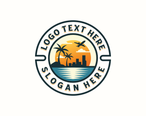 Tourist - Tourist Beach Travel logo design