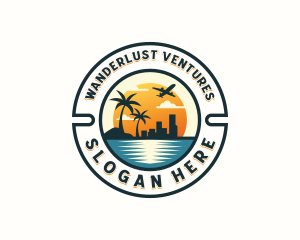 Traveling - Tourist Beach Travel logo design