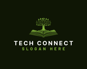Publisher - Tree Book Knowledge logo design