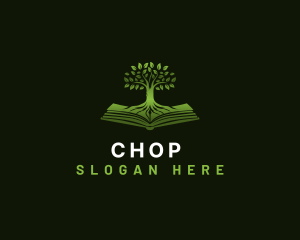 Ebook - Tree Book Knowledge logo design