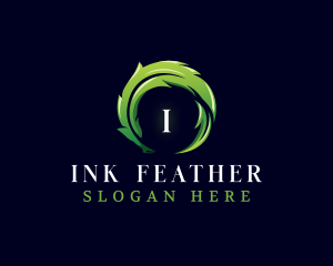 Feather Pen Quill logo design