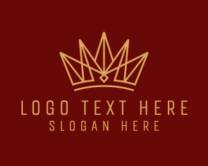 Pageant - Deluxe Golden Crown logo design