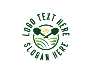 Tool - Shovel Field Agriculture logo design