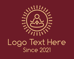 Religion - Minimalist Buddhist Buddha logo design