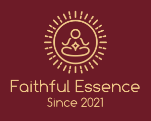 Faith - Minimalist Buddhist Buddha logo design