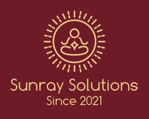 Sunray - Minimalist Buddhist Buddha logo design