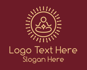 Minimalist Buddhist Buddha Logo