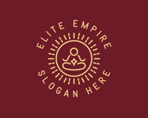 Minimalist Buddhist Buddha logo design