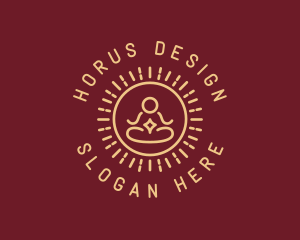 Minimalist Buddhist Buddha logo design