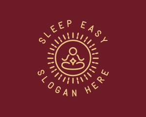 Minimalist Buddhist Buddha logo design