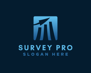 Survey - Business Chart Arrow logo design