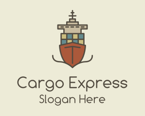 Cargo - Cargo Ship Sailing logo design