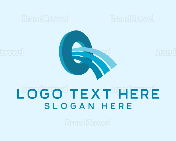 Digital Marketing Agency Letter O Logo