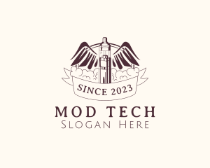 Mod - Tube Vape Wings Banner logo design