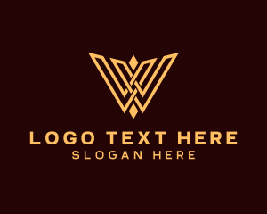 Investment - Professional Luxury Letter W logo design