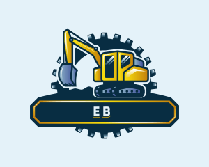Machinery - Backhoe Digger Excavator logo design