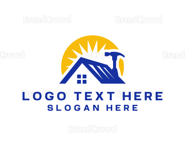 Roof Hammer Handyman Repair Logo