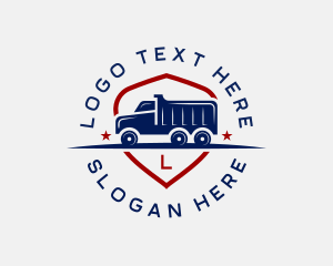 Driving - Dump Truck Vehicle logo design