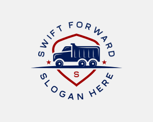 Forwarder - Dump Truck Vehicle logo design