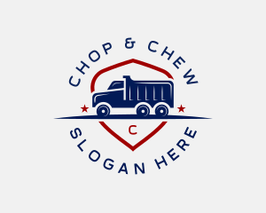 Dump Truck Vehicle logo design