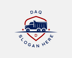 Dump Truck Vehicle logo design