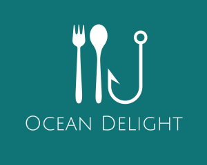 Seafood Hook Restaurant logo design