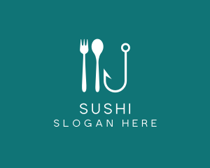 Seafood Hook Restaurant logo design