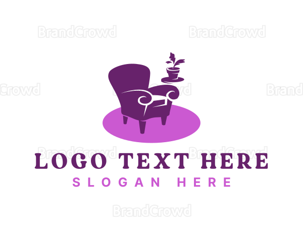 Furniture Armchair Upholstery Logo