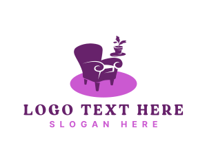 Seat - Furniture Armchair Upholstery logo design