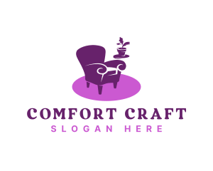 Upholstery - Furniture Armchair Upholstery logo design
