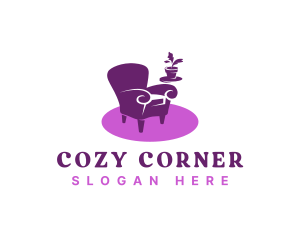 Armchair - Furniture Armchair Upholstery logo design