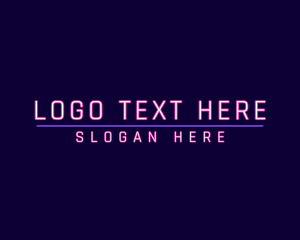 High Tech - Cyber Neon Business logo design
