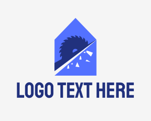 Cutting - Blade House  Engineer logo design