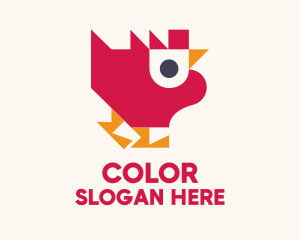 Geometric Poultry Chicken  Logo