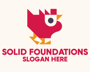 Geometric Poultry Chicken  Logo