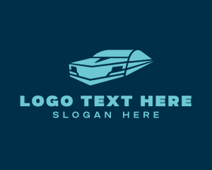 Mechanical - Futuristic Blue Car logo design