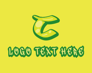 Graffiti - Graphic Gloss Letter C logo design