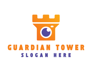 Camera Tower Surveillance logo design