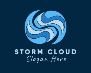 Rainstorm - Typhoon Weather Storm logo design