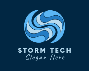 Storm - Typhoon Weather Storm logo design