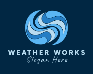 Meteorology - Typhoon Weather Storm logo design