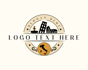 Tower - Italy Map Landmark logo design