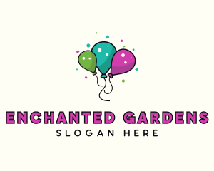 Party Balloon Confetti Logo