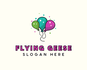 Party Store - Party Balloon Confetti logo design