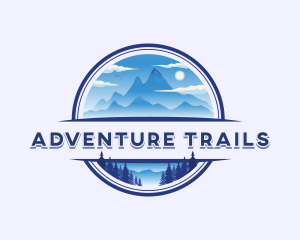 Mountain Peak Hiking logo design