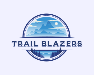 Mountain Peak Hiking logo design